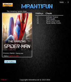 The Amazing Spider-Man: Trainer +3 Steam {MrAntiFun}