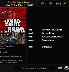 Zombie Night Terror: Trainer +4 v1.0-v1.5.3 {FLiNG}