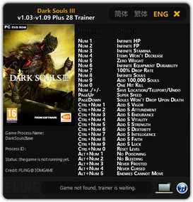Darksouls 3 Trainer Darksouls 3 Trainer