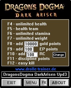 Dragon's Dogma: Dark Arisen - Trainer (+9) [1.0-1.3] {dR.oLLe}