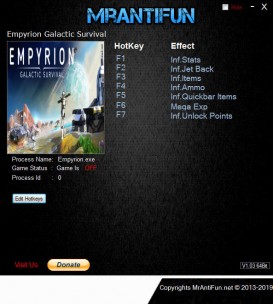Empyrion: Galactic Survival: Trainer +5 v8.1.1 1743 {MrAntiFun}