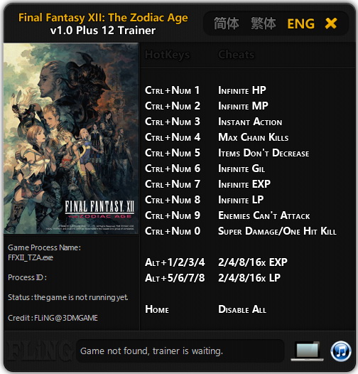 Final Fantasy Xii The Zodiac Age Trainer 12 1 0 Fling Download Free Vgtrainers Com