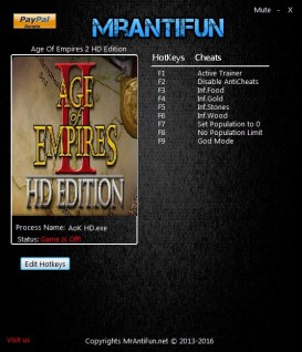 Age Of Empires 2 HD Edition: Trainer +7 v5.7.2449366 {MrAntiFun}