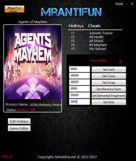 Agents of Mayhem: Trainer +10 v01.31.2018 {MrAntiFun}