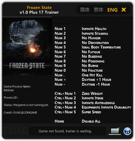 Frozen State - Trainer +17 v1.0 {FLiNG}