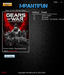 Gears of War: Ultimate Edition - Trainer +4 v1.10.0.0 {MrAntiFun}
