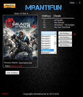Gears of War 4: Trainer +5 v12.3.0.2 {MrAntiFun}