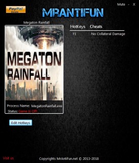 Megaton Rainfall: Trainer +1 v02.08.2018 {MrAntiFun}