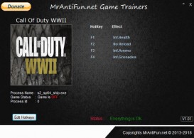 Call of Duty: WWII - Trainer +4 v02.14.2018 {MrAntiFun}