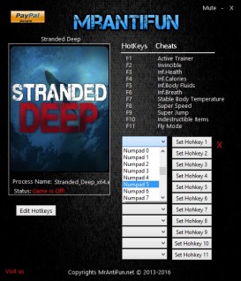 Stranded Deep: Trainer +11 v0.48.00: x64 {MrAntiFun}