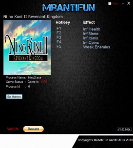 Ni No Kuni 2: Revenant Kingdom Trainer +5 v4.00 {MrAntiFun}