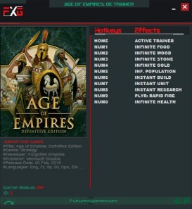 Age of Empires: Definitive Edition: Trainer +10 B5101 {FutureX}