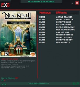 Ni no Kuni II: Revenant Kingdom: Trainer +10 v1.0-v1.02 {FutureX}