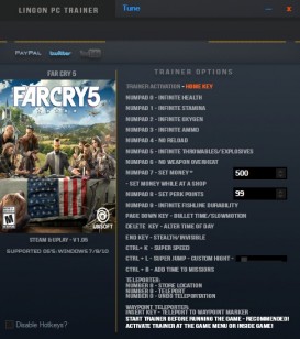 Far Cry 5: Trainer +18 v1.05 {LinGon}