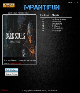 Dark Souls: Remastered - Trainer +14 v1.01 {MrAntiFun}