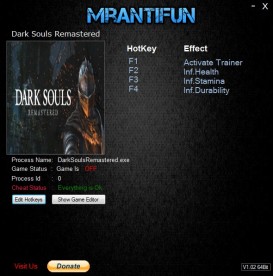 Dark Souls - Remastered: Trainer +12 v1.01.1 {MrAntiFun}
