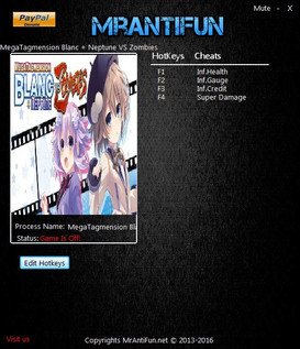 MegaTagmension Blanc + Neptune VS Zombies: Trainer +4 V1.00 {MrAntiFun}