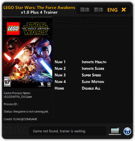 LEGO Star Wars: The Force Awakens: Trainer (+4) [1.0] {FLiNG}