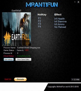 Earthfall: Trainer +4 v10.12.2018 {MrAntiFun}