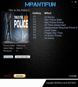 This Is the Police 2: Trainer +9 v1.0.7.0 {MrAntiFun}