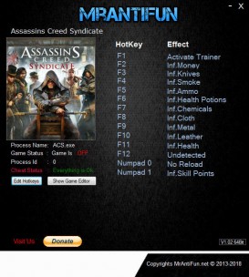 Assassin's Creed: Syndicate - Trainer +13 v1.51 {MrAntiFun}