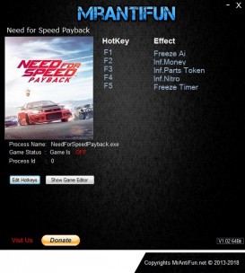Need for Speed: Payback - Trainer +5 v28.09.2018 {MrAntiFun}