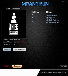 Thief Simulator: Trainer +4 v24.03.2019 {MrAntiFun}