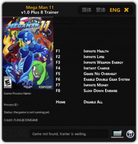 Mega Man 11: Trainer +8 v1.0 {FLiNG}