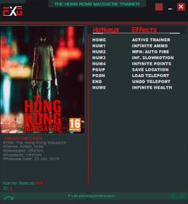 The Hong Kong Massacre: Trainer +6 v1.02 U1 {FutureX}