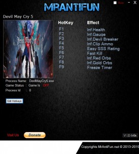 Devil May Cry 5: Trainer +9 v1.0 {MrAntiFun}