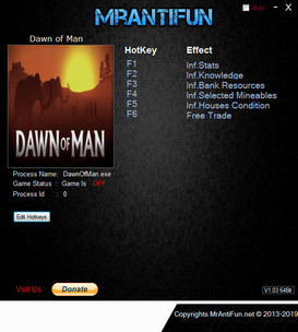 Dawn of Man: Trainer +6 v1.1.0 {MrAntiFun}