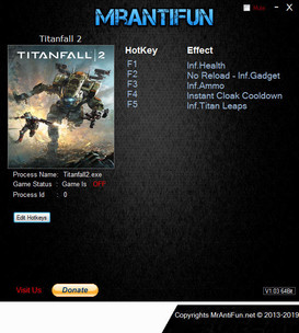 Titanfall 2: Trainer +6 v2.0.11 {MrAntiFun}