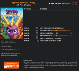 Spyro Reignited Trilogy: Trainer +5 v1.0 {FLiNG}