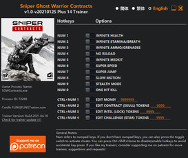 Sniper Ghost Warrior Contracts: Trainer +18 v1.0-v20210125 {FLiNG}