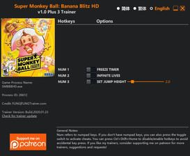 Super Monkey Ball: Banana Blitz HD - Trainer +3 v1.0 {FLiNG}