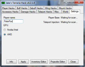 Terraria: Jakes Terraria Hack v4.2.1.4 [1.3.4.3]