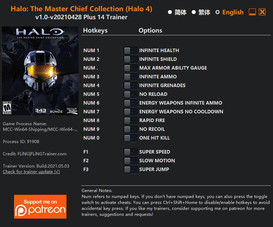 Halo: The Master Chief Collection (Halo 4) - Trainer +14 v1.0 {FLiNG}