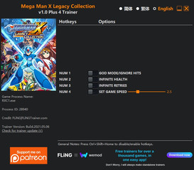 Mega Man X Legacy Collection: Trainer +4 v1.0 {FLiNG}