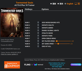 Tormented Souls: Trainer +10 v1.0 {FLiNG}