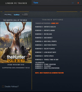 theHunter: Call of the Wild - Trainer +12 v1.35 {LinGon}