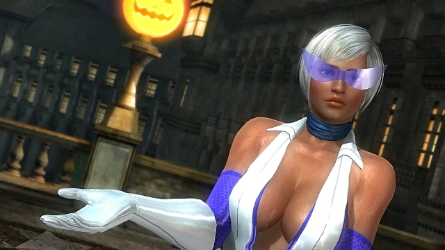 Dead or Alive 5 - girl in white mittens