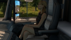 Euro Truck Simulator - girl and truck screenshot