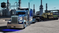 American Truck Simulator - bulldozer on a truck