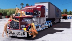 American Truck Simulator sexy girls wash the truck