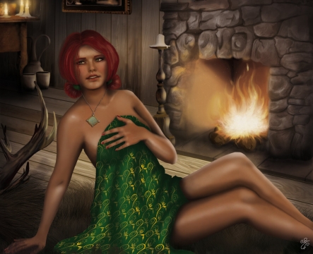 The Witcher 3: Wild Hunt - art Triss Merigold