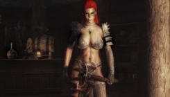 The Elder Scrolls 5 - sexy warrior with an ax