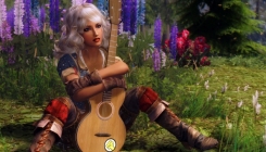 The Elder Scrolls 5: Skyrim - With a guitar