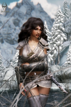The Elder Scrolls 5: Skyrim - In the winter forest