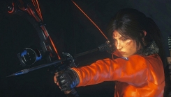 Rise of the Tomb Raider a girl with a bow with aim