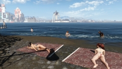 Fallout 4 - sexy girls on the beach screenshot